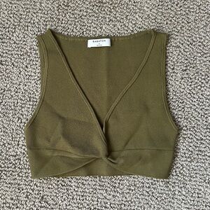 Aritzia Babaton Sculpt Knit Twist Tank